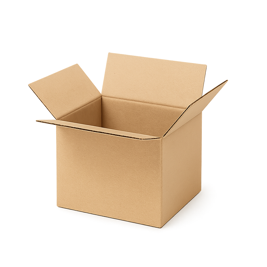 Doos van enkelgolfkarton 12X12X12cm