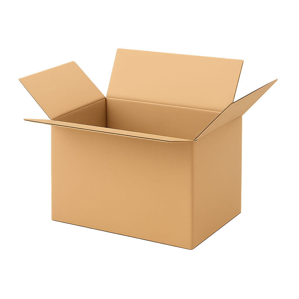 Doos van enkelgolfkarton 60x30x30cm