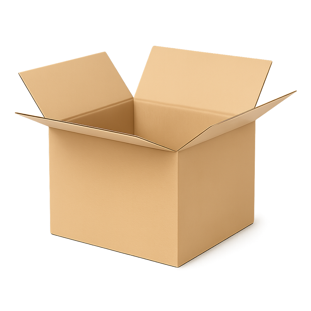 Doos van enkelgolfkarton 50x50x33cm