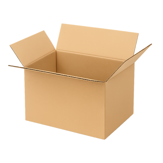 Doos van enkelgolfkarton lengte 30 tot 40 cm