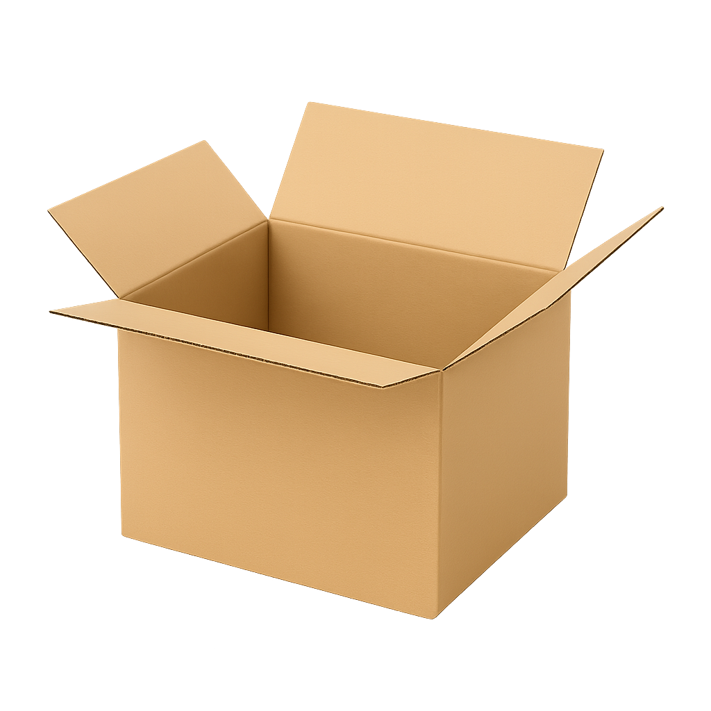 Doos van enkelgolfkarton 30x30x30cm