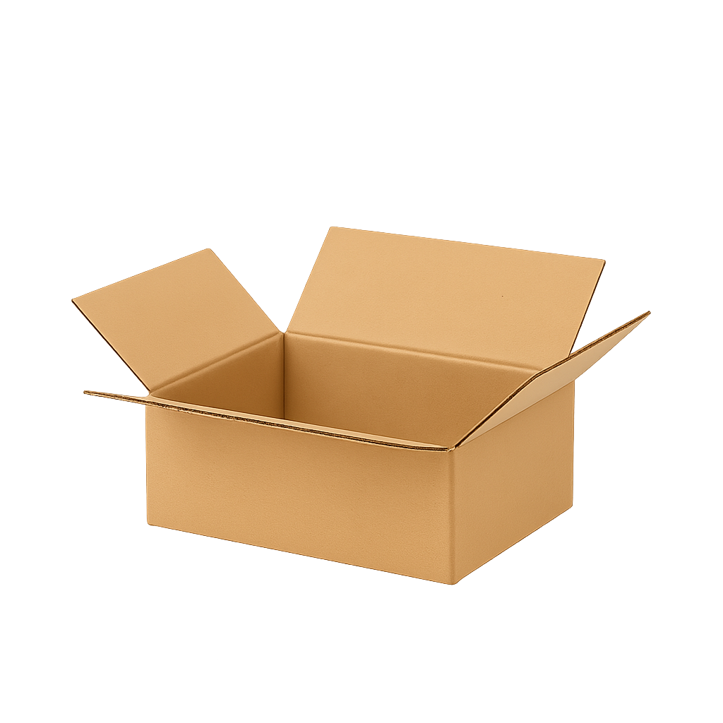 Doos van enkelgolfkarton 75x55x15cm