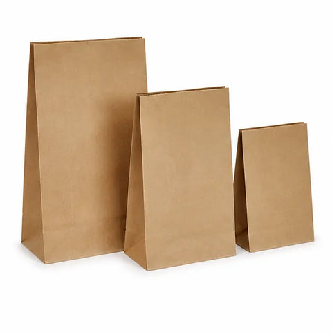 blokbodemzak van kraftpapier 50 gerecycled