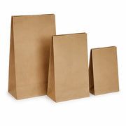 blokbodemzak van kraftpapier