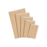 Geschenkzakje gelijnd kraftpapier naturel — 5 formaten
