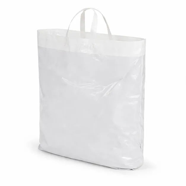 plastic draagtas met soepele handgrepen 100 gerecycled