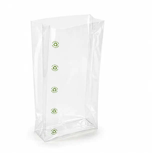 plastic zak met zijvouwen 12 micron