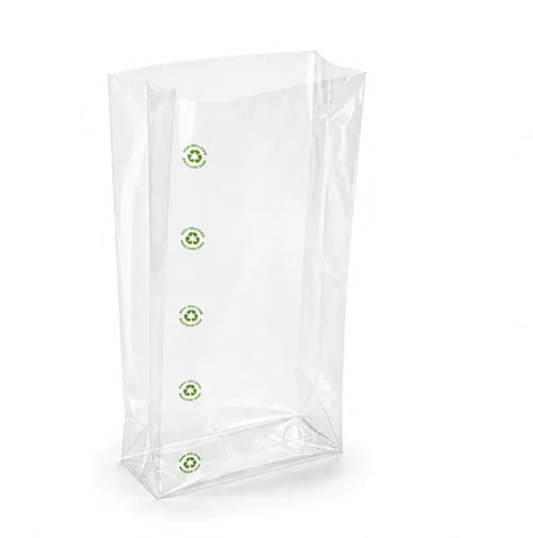 plastic zak met zijvouwen 50 micron