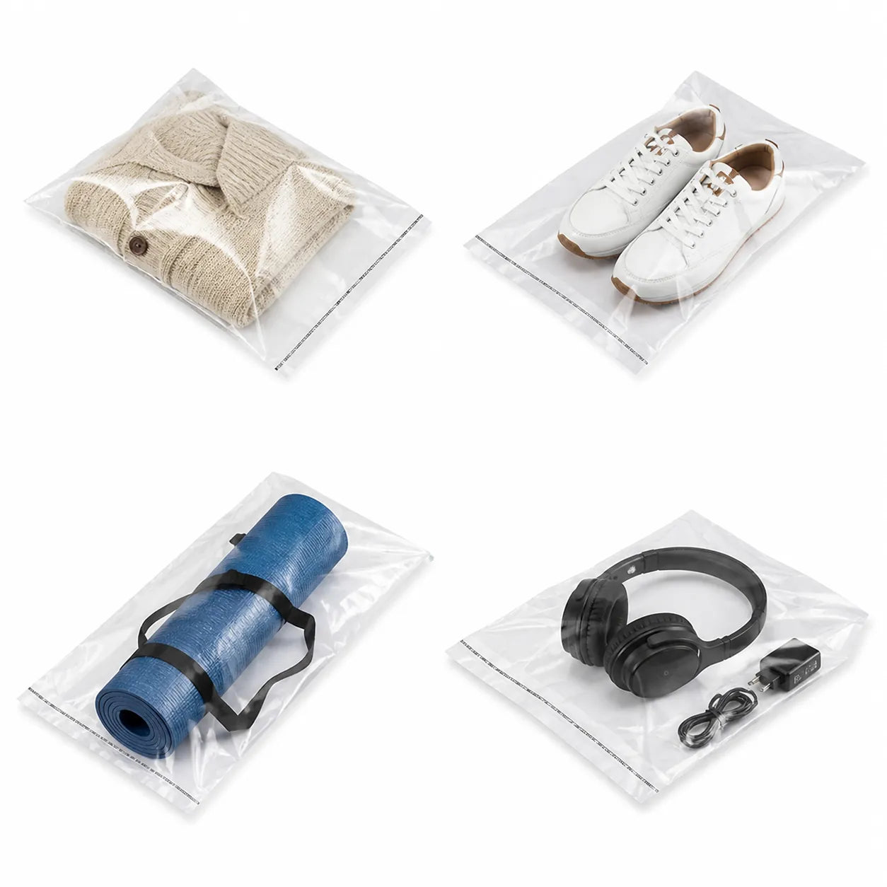 plastic zakje met zelfklevende sluiting