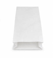 witte papieren zak met zijvouwen